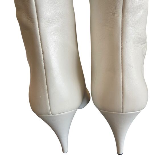 La Marca Glitter Heeled Boots Pointed Toe Western Cowgirl Made in Italy Size 7.5 - Picture 12 of 14